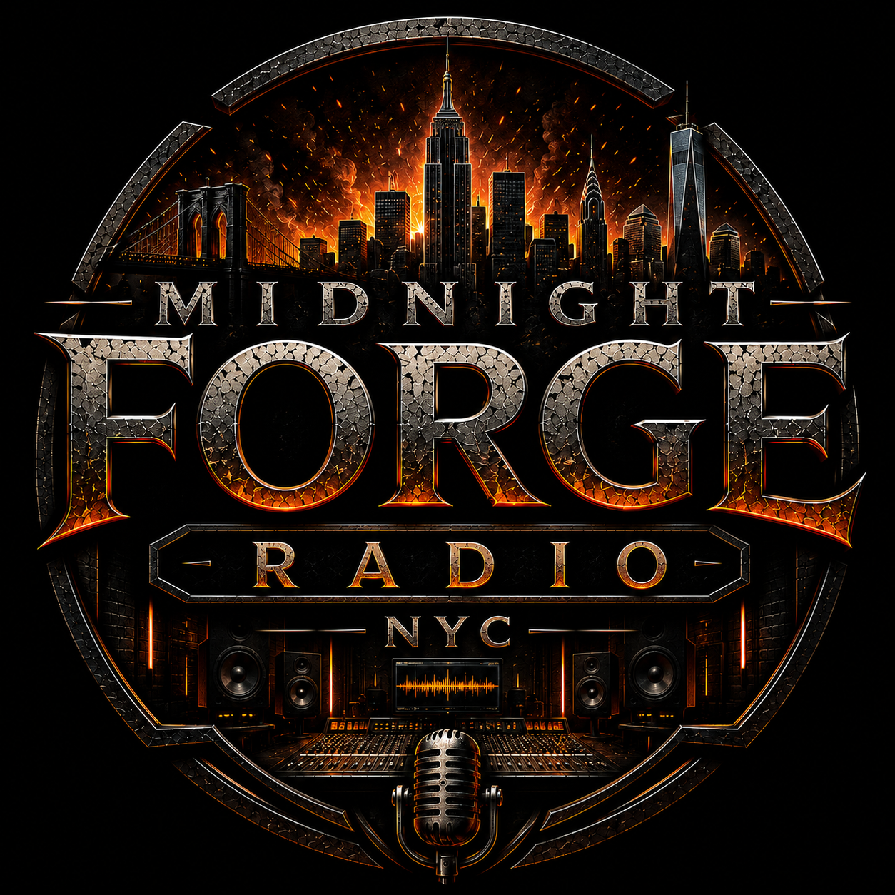 Midnight Forge Radio NYC logo